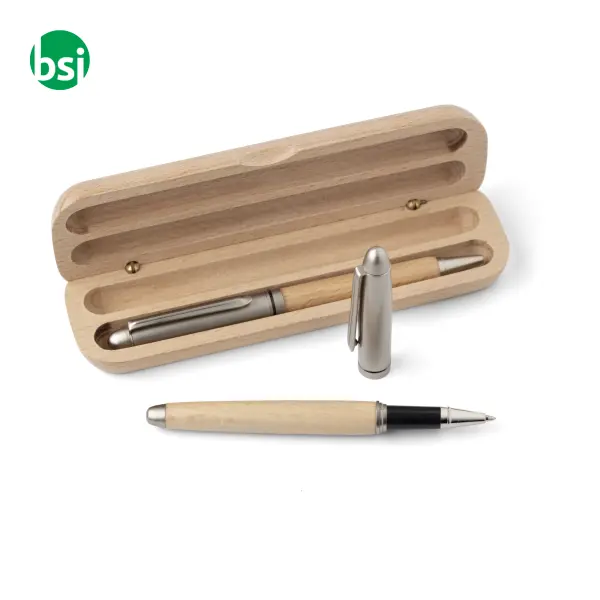 Parure personalizzabile in legno di faggio Oliviero -  1