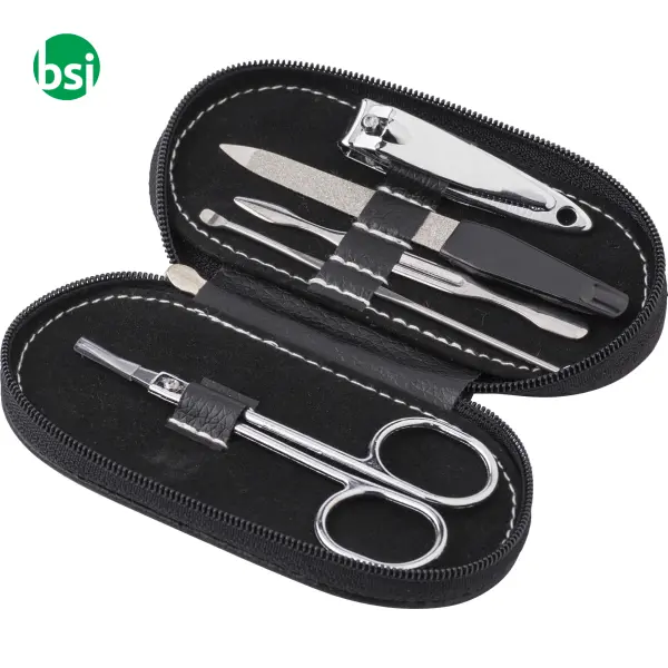 Set manicure in acciaio inox con custodia Blake -  1