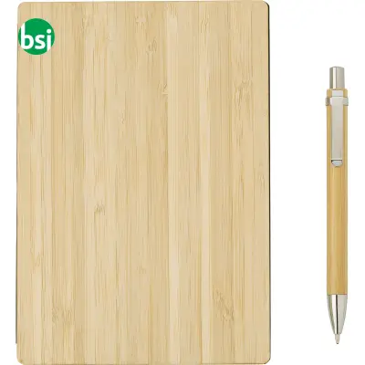 Set scrittura composta da taccuino e penna in bamboo Jo - Immagine 3