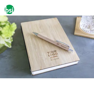 Set scrittura composta da taccuino e penna in bamboo Jo - Immagine 7