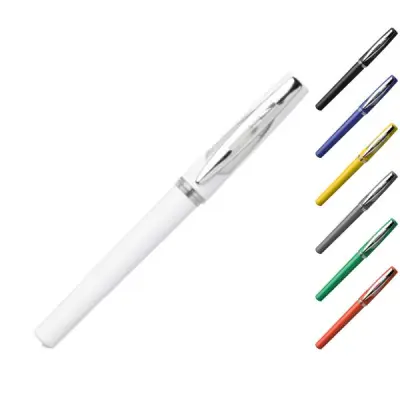 Penna roller in ABS con refill gel nero Karin