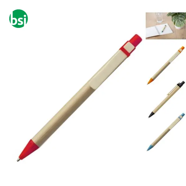 Penna a sfera in cartone personalizzabile Peter -  1