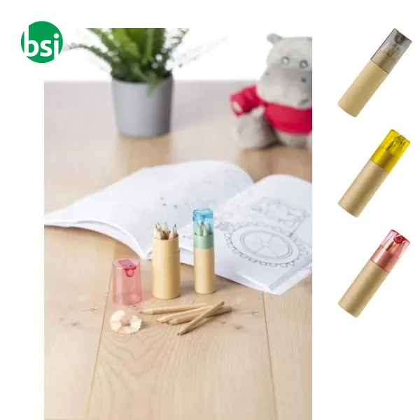 Set 6 matite colorate personalizzabile Libbie -  1