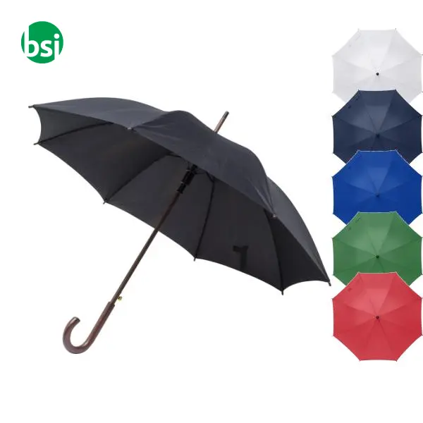 Ombrello automatico in poliestere rPET Barry -  1