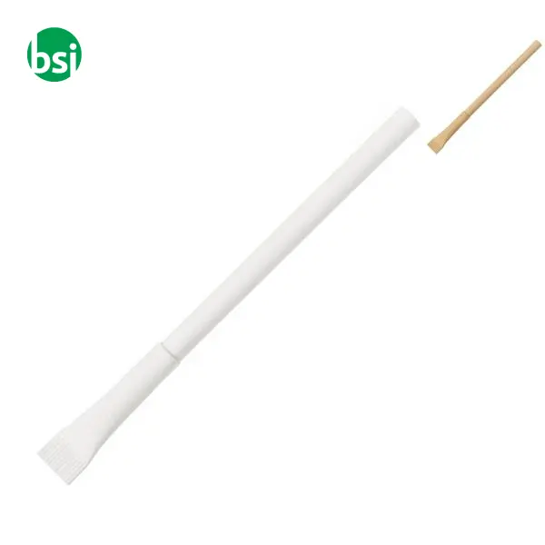 Penna a sfera in cartone personalizzabile Madalena -  1