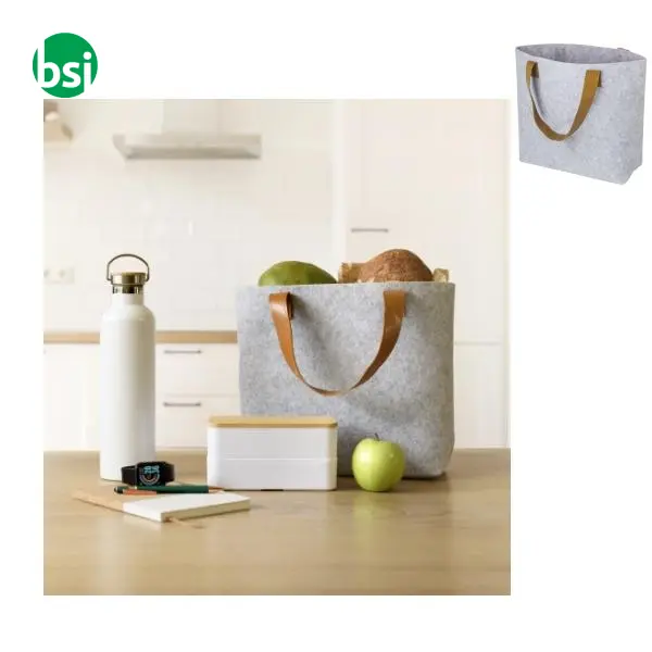 Shopping bag personalizzate in feltro rPET Hunter -  1