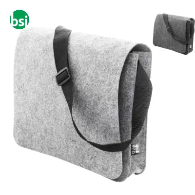 Borsa a tracolla in feltro RPET REFELT COURIER