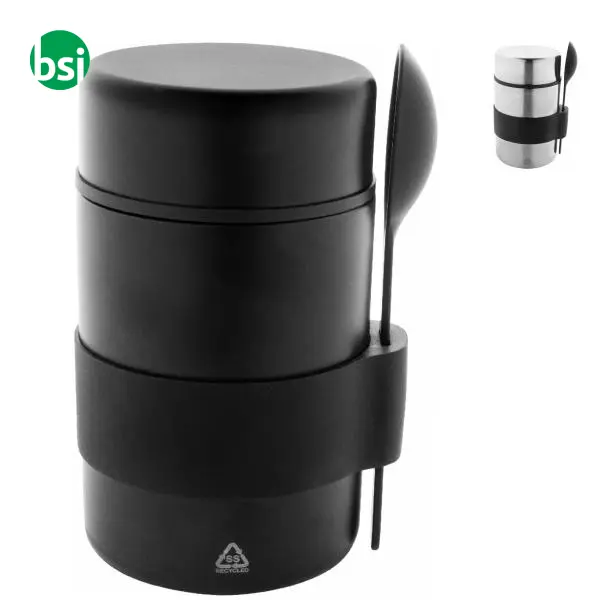 Porta pranzo termico in acciaio riciclato MINESTRONE -  1