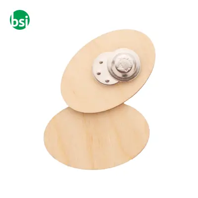 Spilla Magnetica In Legno Stampa Fullcolor WooBadge - Immagine 8