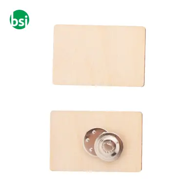 Spilla Magnetica In Legno Stampa Fullcolor WooBadge - Immagine 21