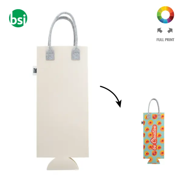 Borsa vino in RPET personalizzabile CREAFELT VINO -  1