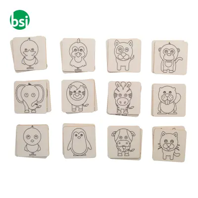 Gioco di memoria da colorare, animali COLORMOR - Immagine 3