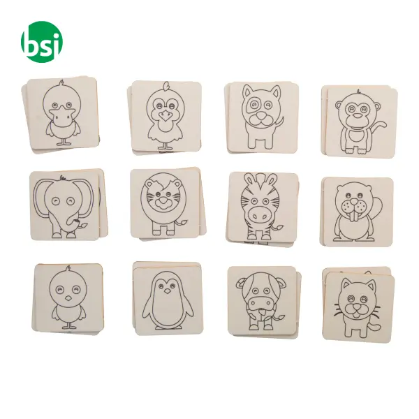 Gioco di memoria da colorare, animali COLORMOR -  3