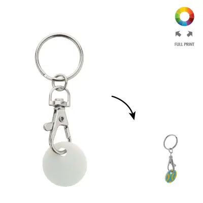 Portachiavi con moneta per carrello COLOSHOP