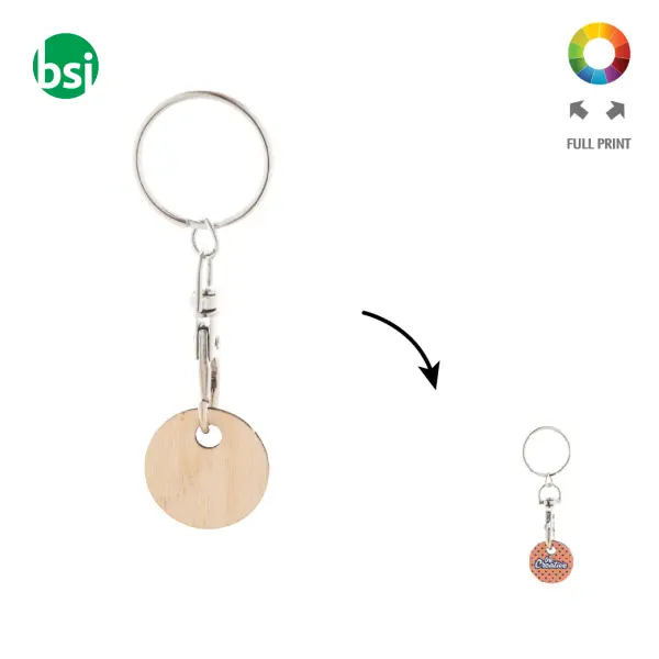 Portachiavi personalizzabile COLOSHOP ECO -  1