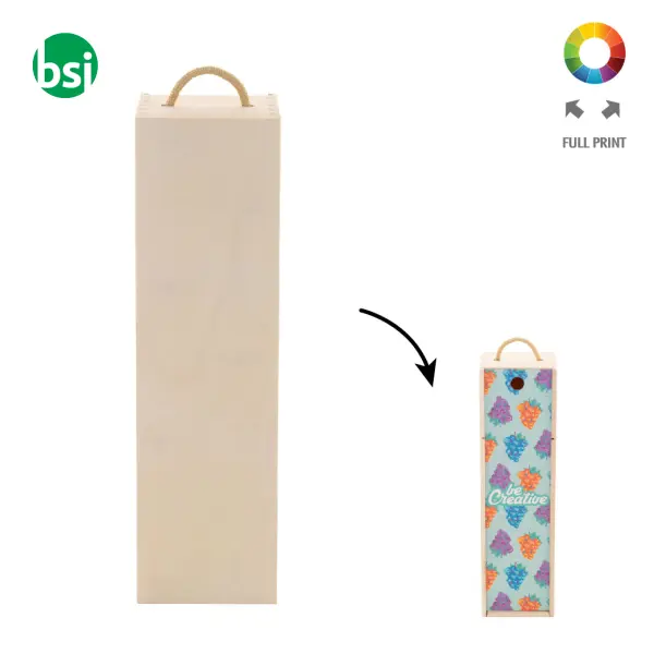 Scatola per bottiglia personalizzabile VINOBOX -  1