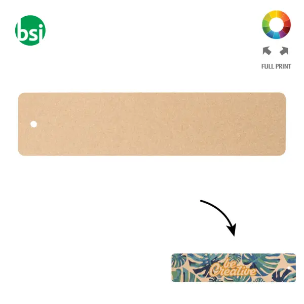 Righello in cartoncino personalizzabile SAMLER ECO -  1