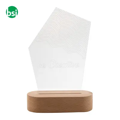 Trofeo con illuminazione a LED WOODIFY - Immagine 3