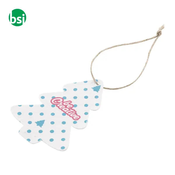 Ornamento natalizio in carta di semi rotondo CREAJUL SEED -  4