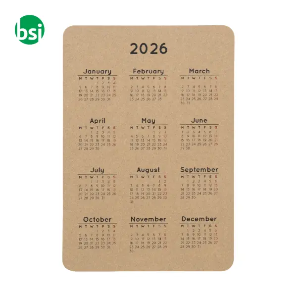 Calendario tascabile personalizzabile CREADATE POCKET ECO -  3