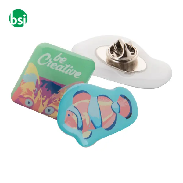 Spilla in metallo personalizzabile EPOBADGE MIDI -  5