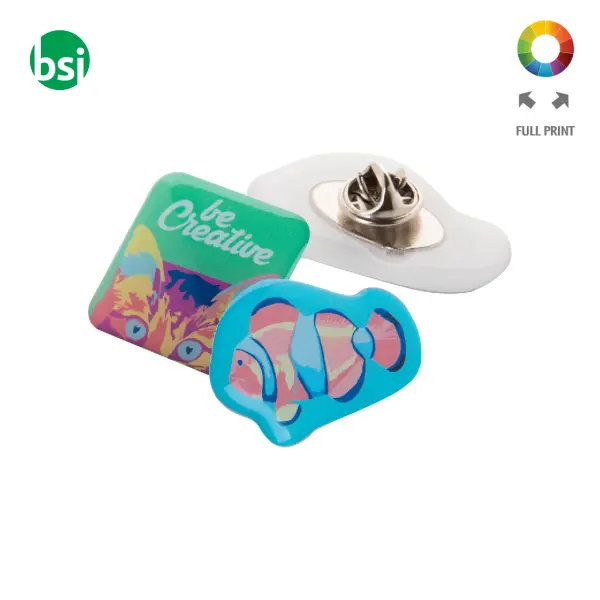 Spilla in metallo personalizzabile EPOBADGE MIDI -  1