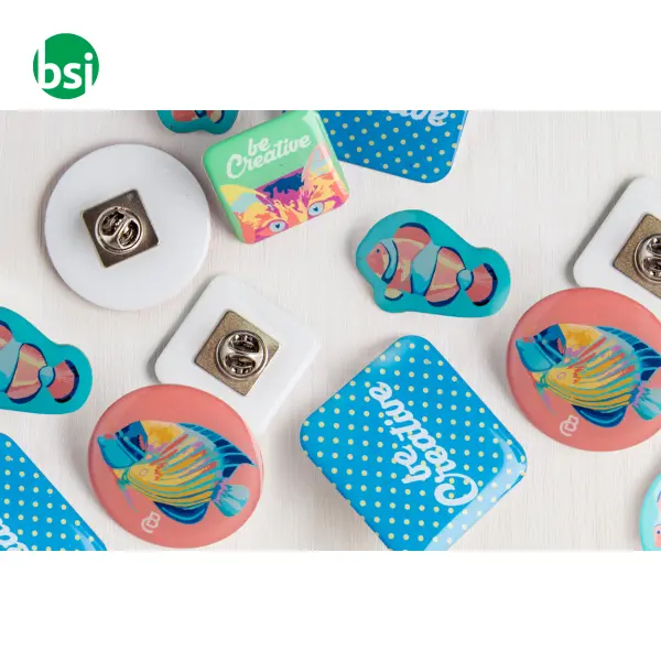 Spilla in metallo personalizzabile EPOBADGE MIDI -  4