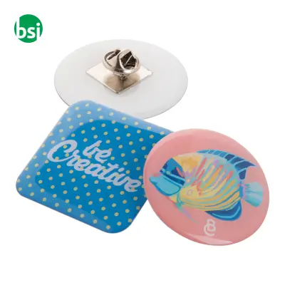 Spilla in metallo personalizzabile EPOBADGE MAXI - Immagine 5