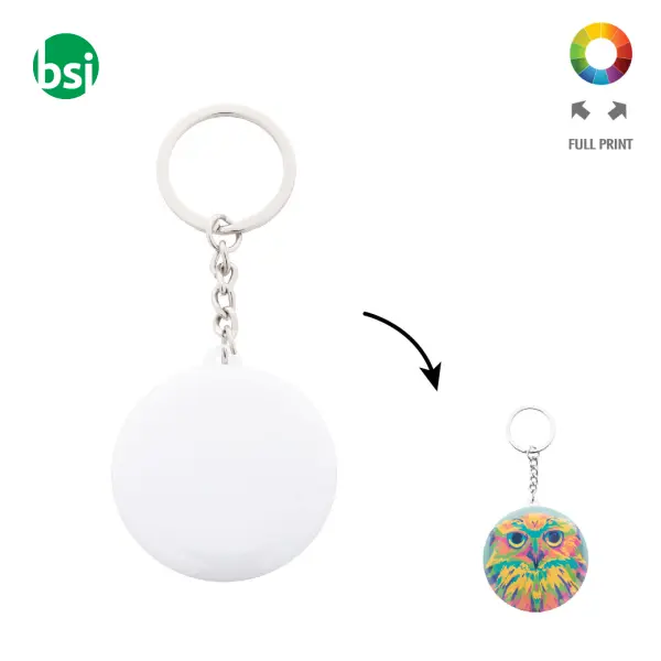 Portachiavi A Bottone KeyBadge Mini -  1