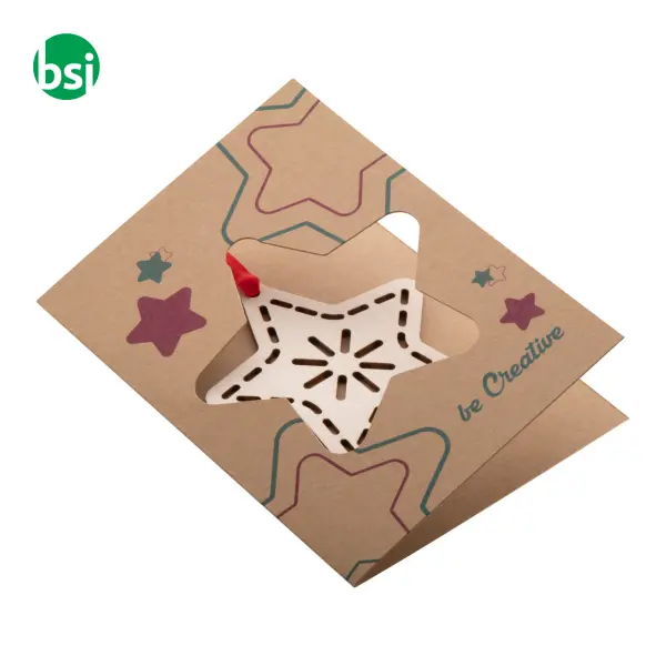 Biglietto Auguri Natalizio - Stella TREECARD ECO -  11