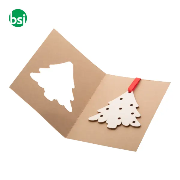 Biglietto Auguri Natalizio - Stella TREECARD ECO -  8