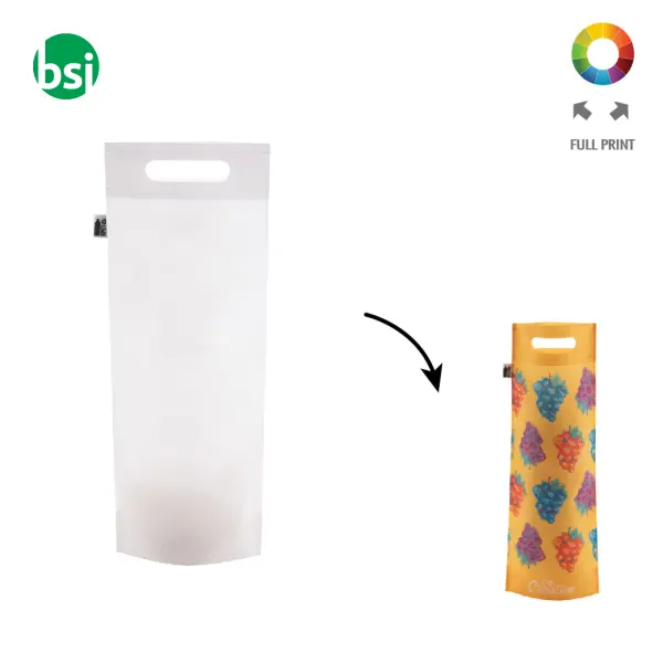 Sacchetto vino personalizzabile SUBOSHOP WINE RPET -  1