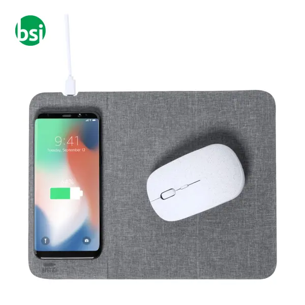 Tappetino mouse con caricatore wireless CHAPATI -  5