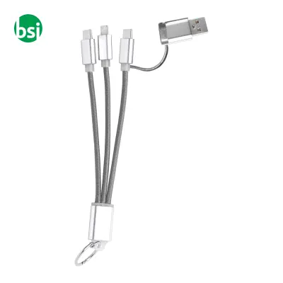 Portachiavi con cavo di ricarica USB RASHORT - Immagine 3