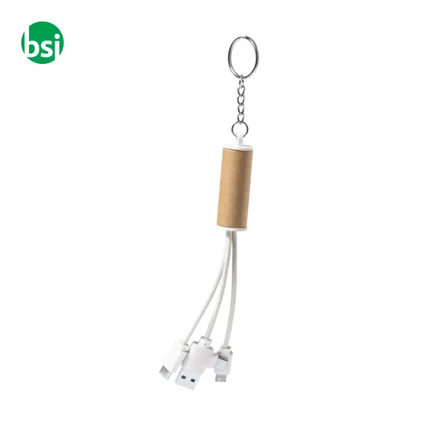 Portachiavi con cavo di ricarica USB PAPLEN -  1