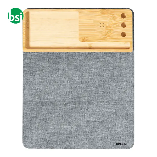 Tappetino mouse con caricatore wireless ATROVA -  1