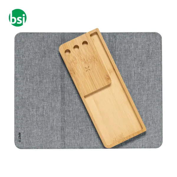 Tappetino mouse con caricatore wireless ATROVA -  3