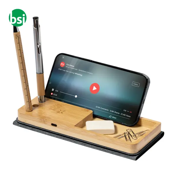 Tappetino mouse con caricatore wireless ATROVA -  6