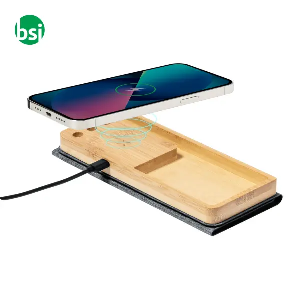 Tappetino mouse con caricatore wireless ATROVA -  7