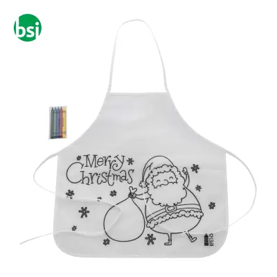 Grembiule per bambini natalizio da decorare JULFAR COOK