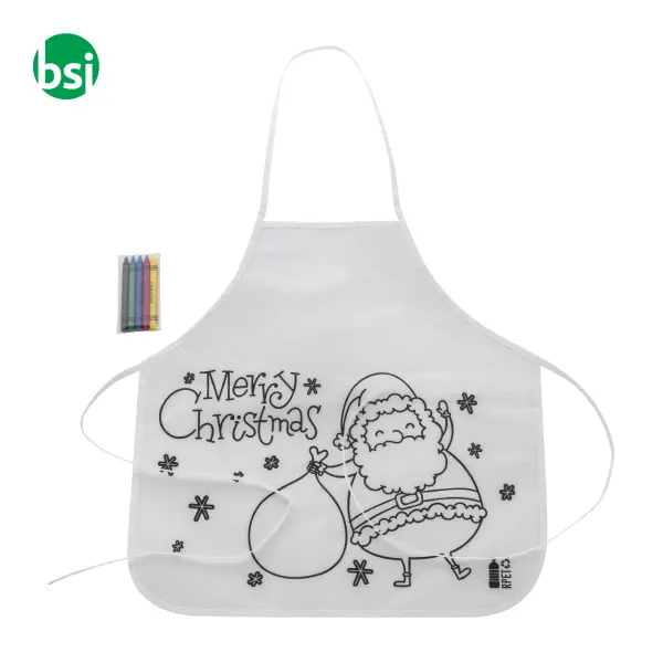 Grembiule per bambini natalizio da decorare JULFAR COOK -  1