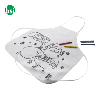Grembiule per bambini natalizio da decorare JULFAR COOK - Immagine 2