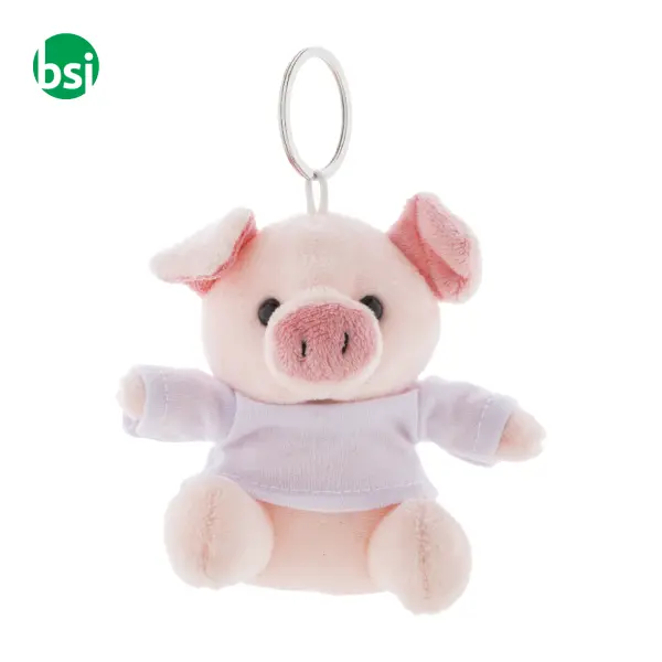 Portachiavi con maialino in peluche PIGFOB -  1
