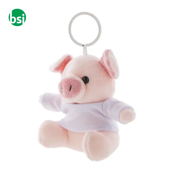 Portachiavi con maialino in peluche PIGFOB -  2