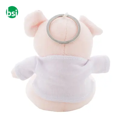 Portachiavi con maialino in peluche PIGFOB - Immagine 5