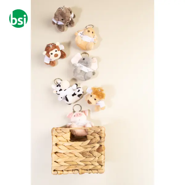 Portachiavi con mucca in peluche COWFOB -  6