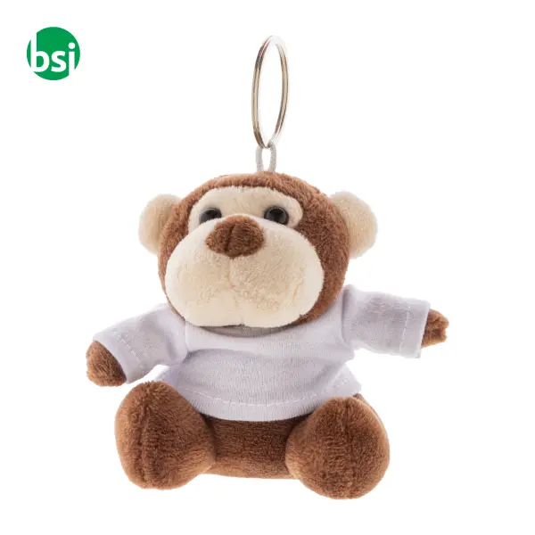 Portachiavi con scimmia in peluche APEFOB -  1
