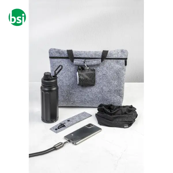 Borsa porta computer in rPET personalizzabile REFELT LAPTOP -  6