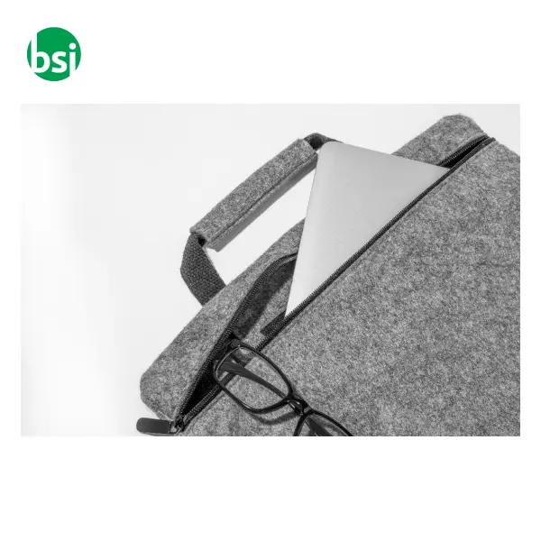 Borsa porta computer in rPET personalizzabile REFELT LAPTOP -  7