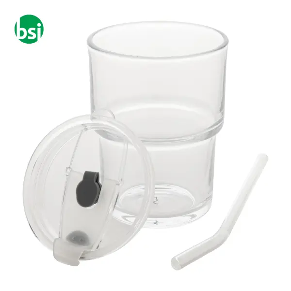 Bicchiere in vetro personalizzabile GLASSIP -  2